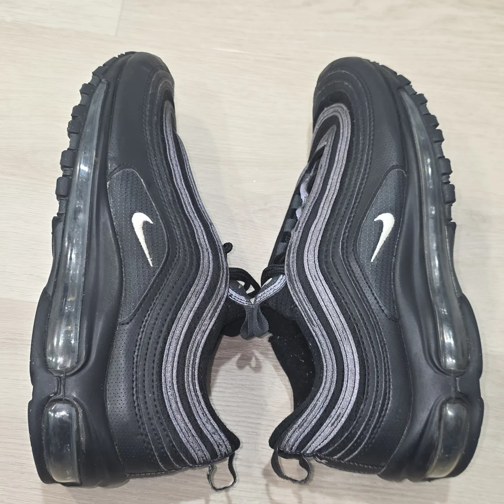 Nike Air Max 97 All Black‎ Sneakers Size 7Y Shoes